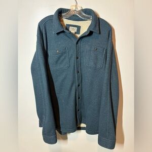 L.L. Bean Blue and Cream Fleece-Lined Sweater